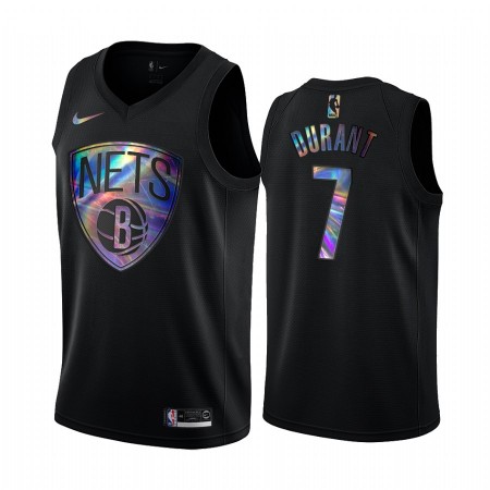 Herren NBA Brooklyn Nets Trikot Kevin Durant 7 Iridescent HWC Collection Swingman